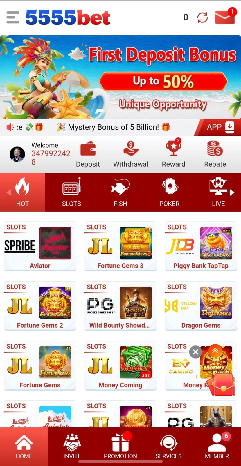 5555pak game login