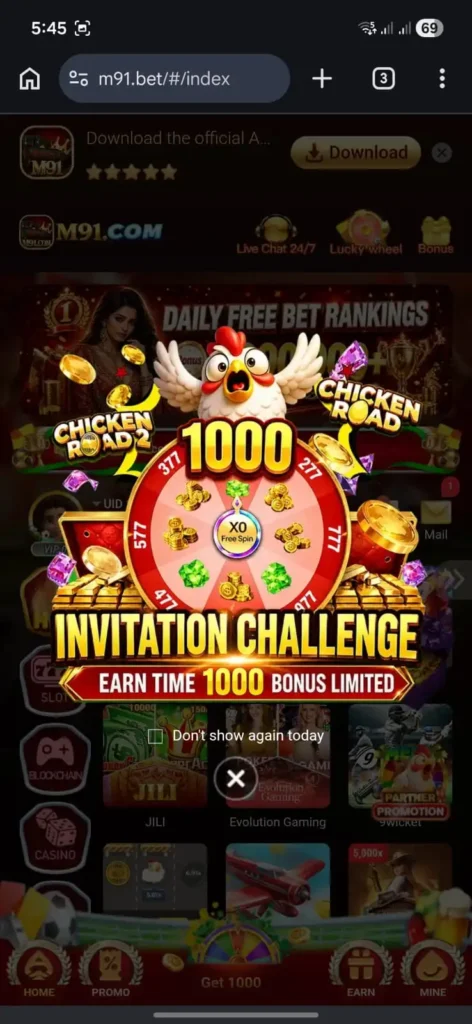 m91 game login